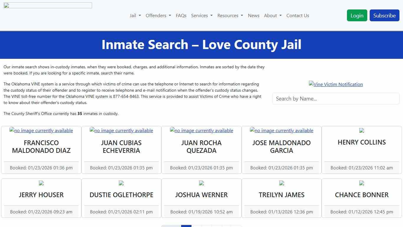 Inmate Search County Sheriff's Office